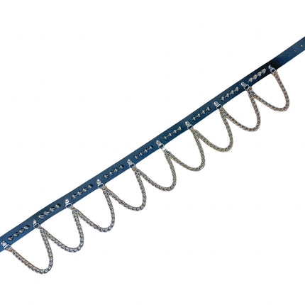 BT570 STUDDED BELT WITH CHAIN