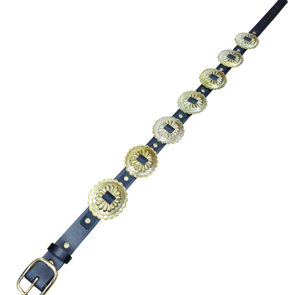 BT577 LARGE CONCHO 1 1/4" WIDE BELT