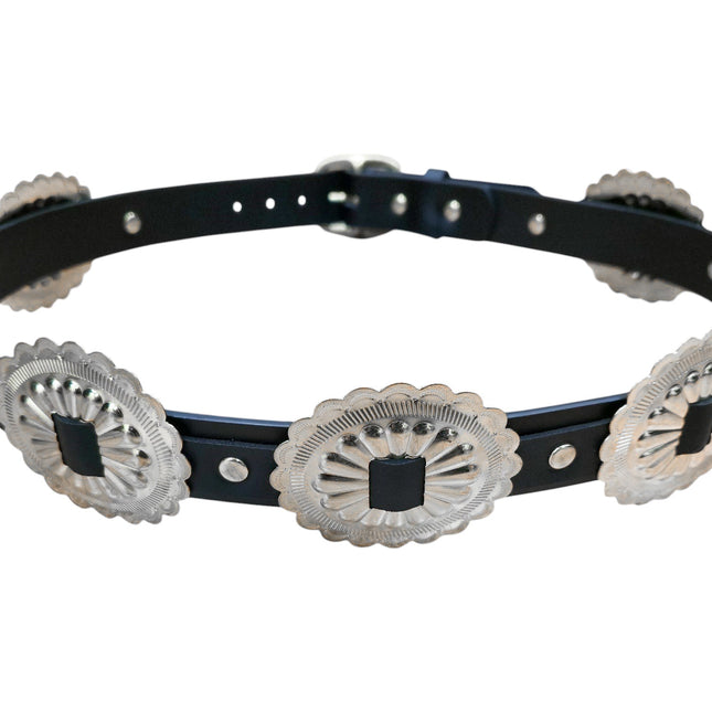 BT577 LARGE CONCHO 1 1/4" WIDE BELT