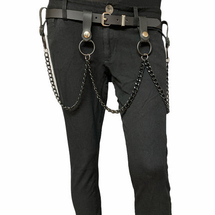 BT585-BS PLAIN BELT WITH REMOVABLE RING AND CHAIN