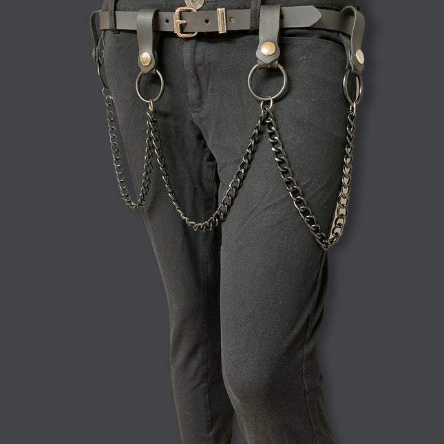 BT585-BS PLAIN BELT WITH REMOVABLE RING AND CHAIN