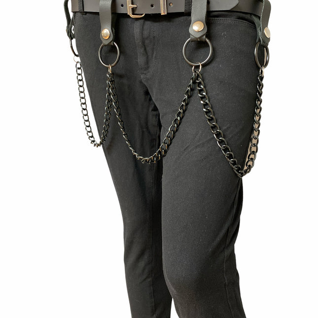 BT585-BS PLAIN BELT WITH REMOVABLE RING AND CHAIN