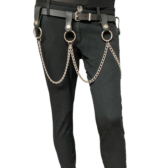 BT585 PLAIN BELT WITH REMOVABLE RING AND CHAIN