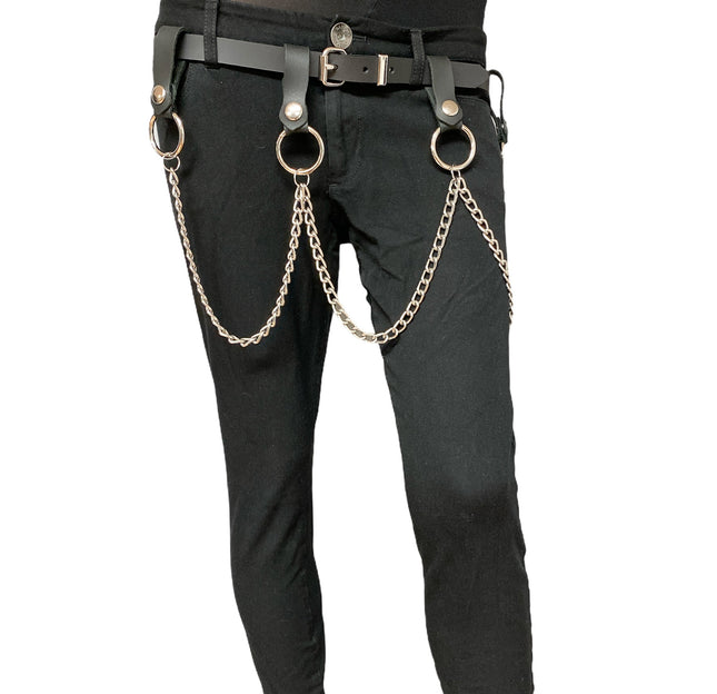 BT585 PLAIN BELT WITH REMOVABLE RING AND CHAIN