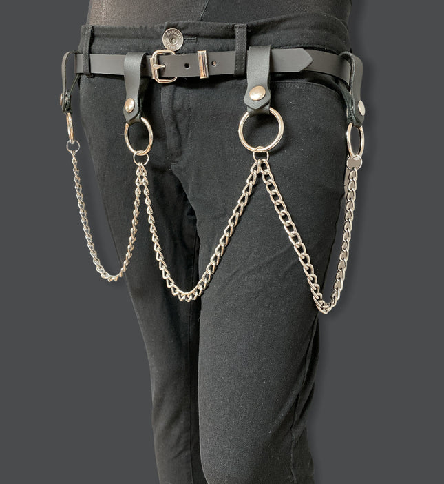 BT585 PLAIN BELT WITH REMOVABLE RING AND CHAIN