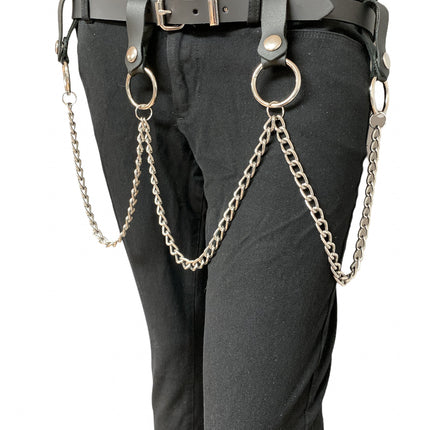BT585 PLAIN BELT WITH REMOVABLE RING AND CHAIN