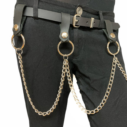BT585 PLAIN BELT WITH REMOVABLE RING AND CHAIN