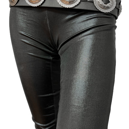 BT590-ANTIQUE SILVER OVAL CONCH BELT