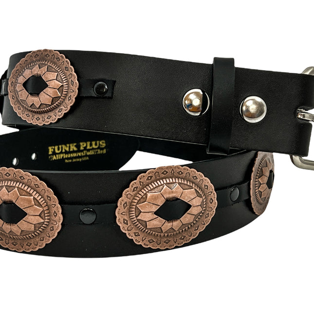 BT590-ANTIQUE COPPER OVAL CONCH BELT