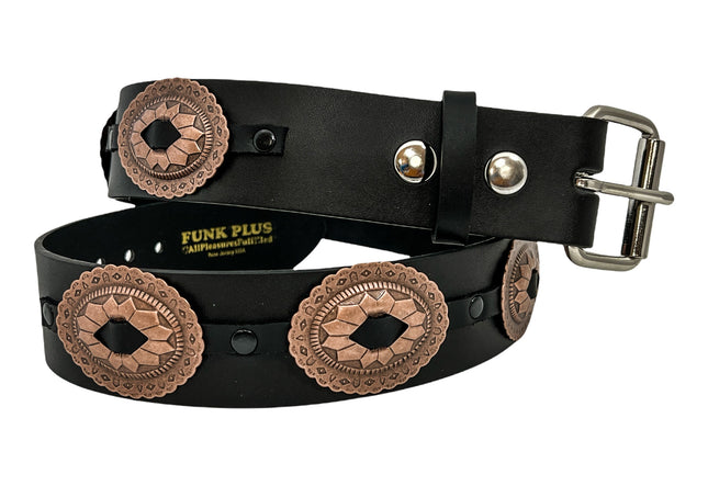 BT590-ANTIQUE COPPER OVAL CONCH BELT