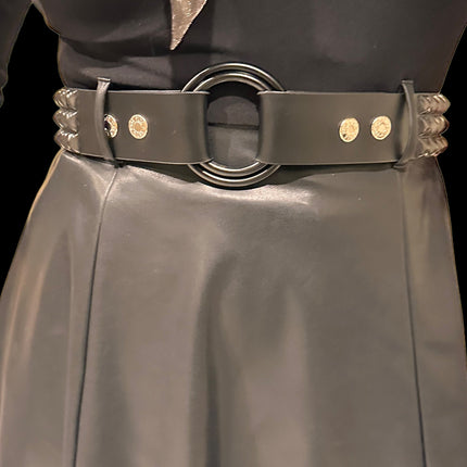 BT612-BS  DOUBLE RING BUCKLE WAIST BELT
