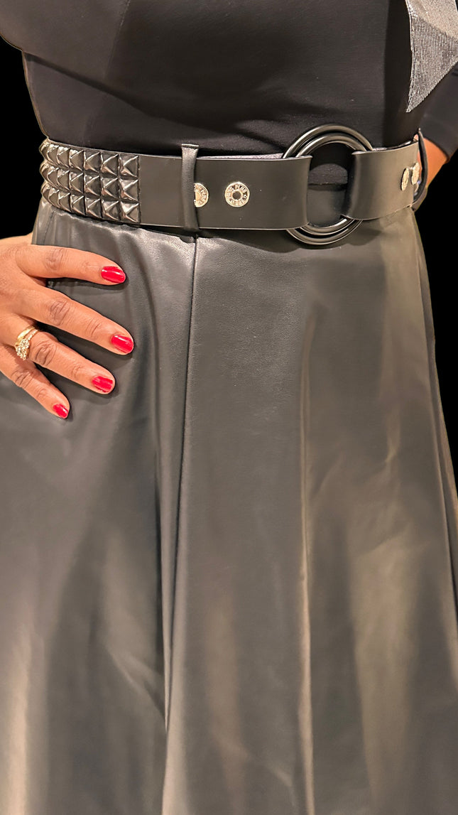 BT612-BS  DOUBLE RING BUCKLE WAIST BELT