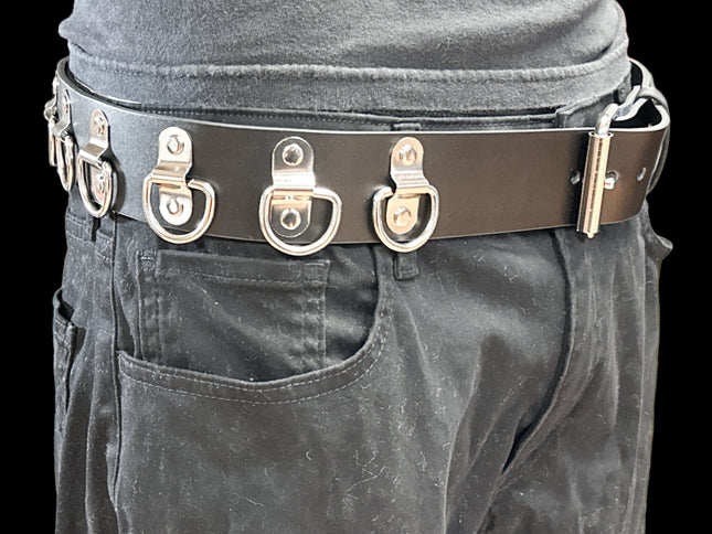 BT618 D RING BONDAGE BELT 1 3/4"