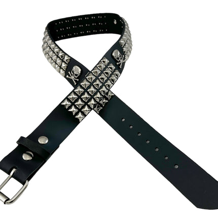 BT641 STUDDED SKULL BELT