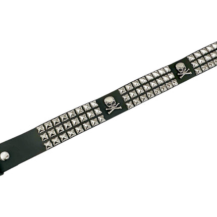 BT641 STUDDED SKULL BELT