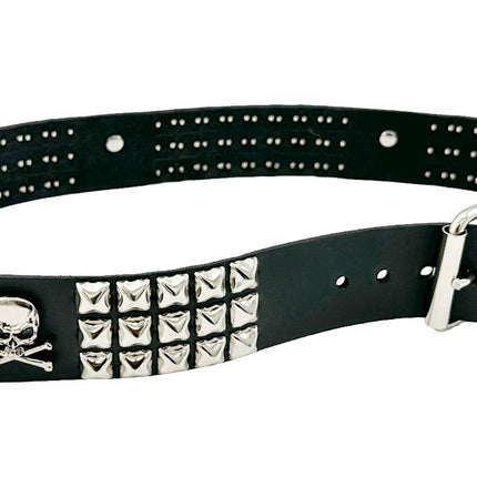 BT641 STUDDED SKULL BELT