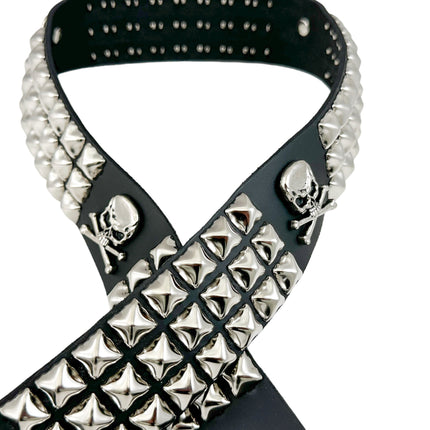 BT641 STUDDED SKULL BELT