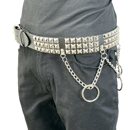 BT622 HANGING CHAIN STUDDED BELT