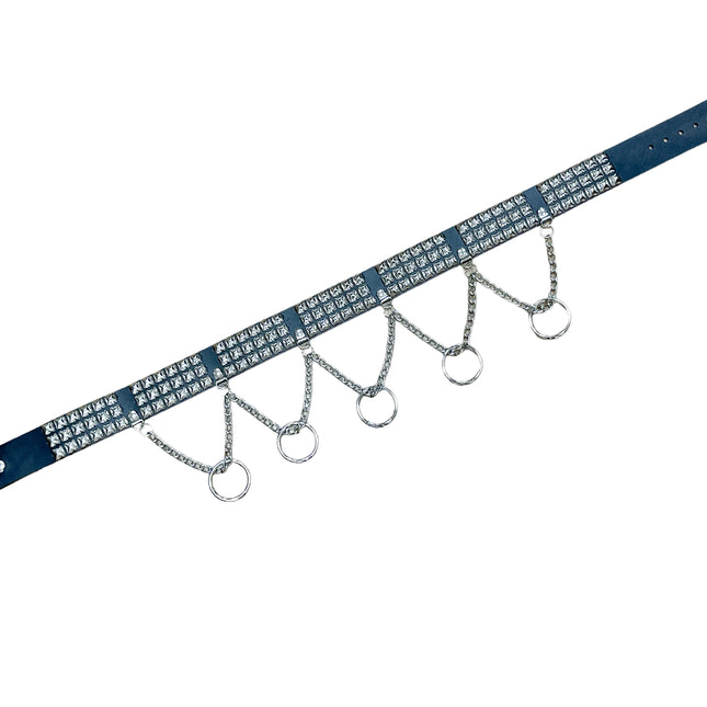 BT622 HANGING CHAIN STUDDED BELT