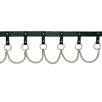 BT624 HANGING CHAIN RING BONDAGE BELT