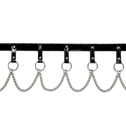 BT624 HANGING CHAIN RING BONDAGE BELT