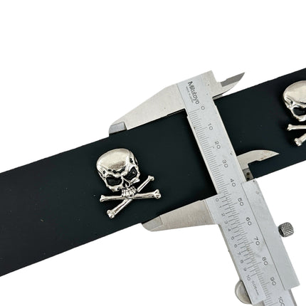 BT645   1 13/4" WIDE SKULL & CROSSBONE  BELT