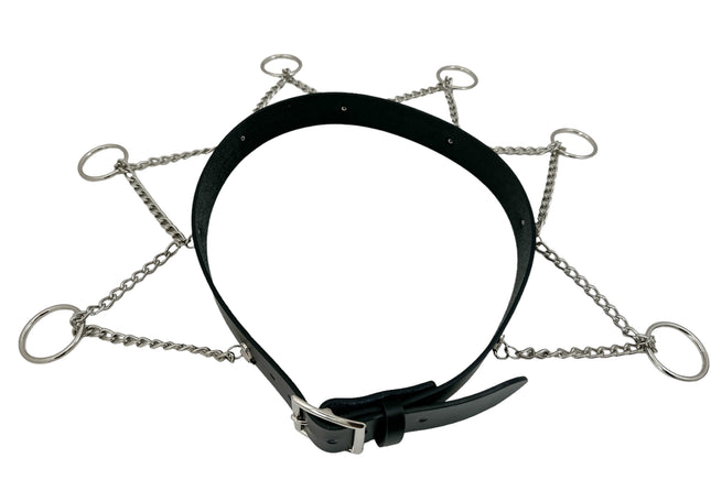 BT627 HANGING CHAIN RING BONDAGE BELT