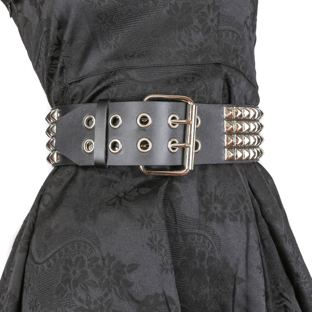 BT706  4 ROW STUDDED WAIST BELT