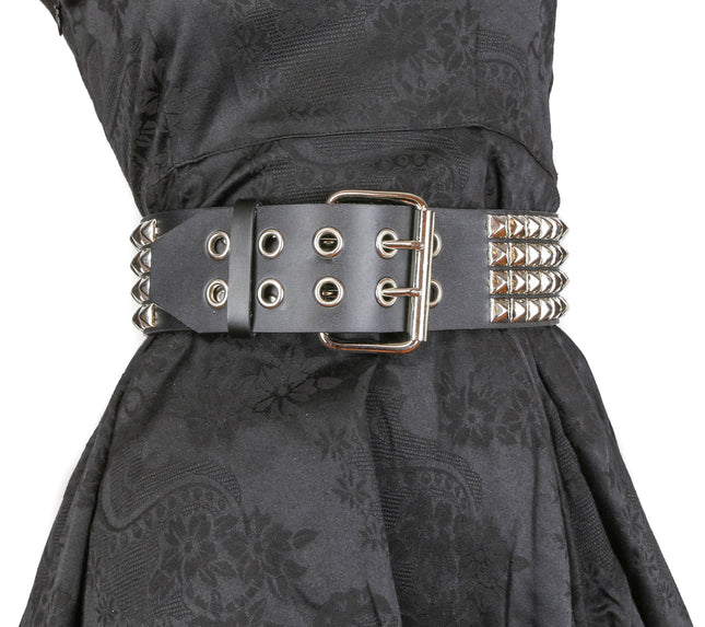 BT706  4 ROW STUDDED WAIST BELT