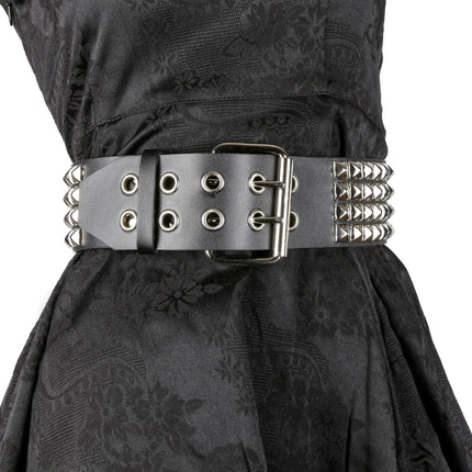 BT706  4 ROW STUDDED WAIST BELT