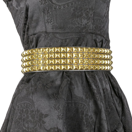 BT706  4 ROW STUDDED WAIST BELT