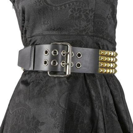 BT706  4 ROW STUDDED WAIST BELT