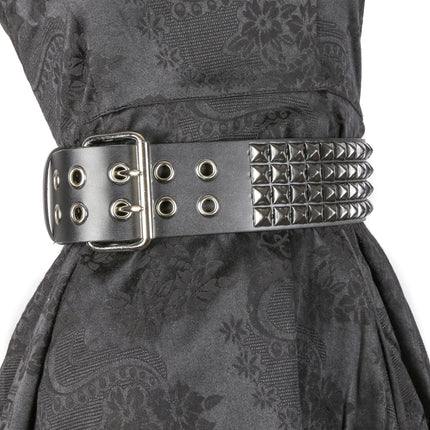BT706  4 ROW STUDDED WAIST BELT