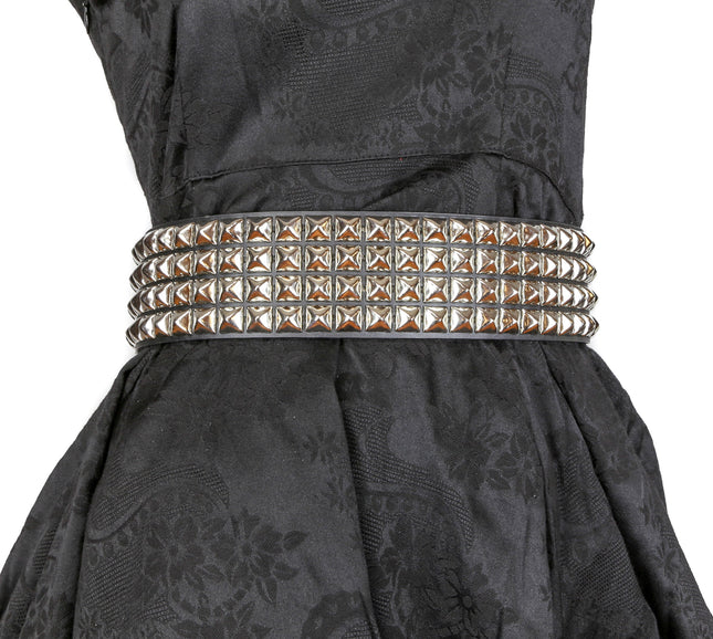 BT706  4 ROW STUDDED WAIST BELT