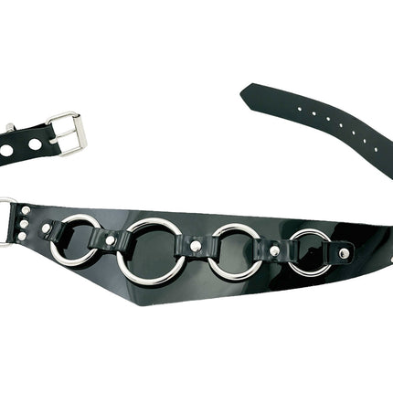 BT801VN-BLK  RING TRIANGULAR WAIST BELT