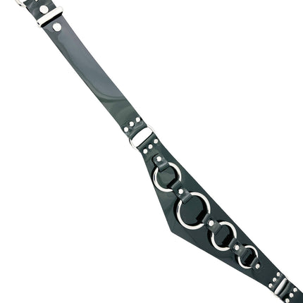 BT801VN-BLK  RING TRIANGULAR WAIST BELT