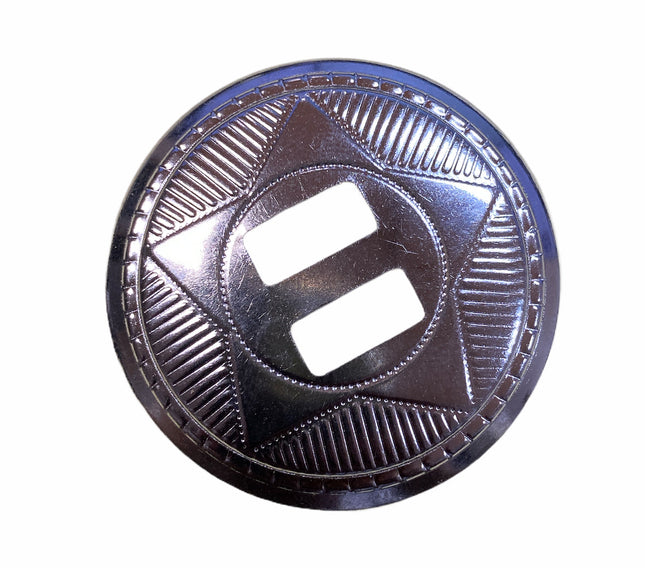 C135-10PK ROUND CONCH 1" ROUND STEEL CONCH
