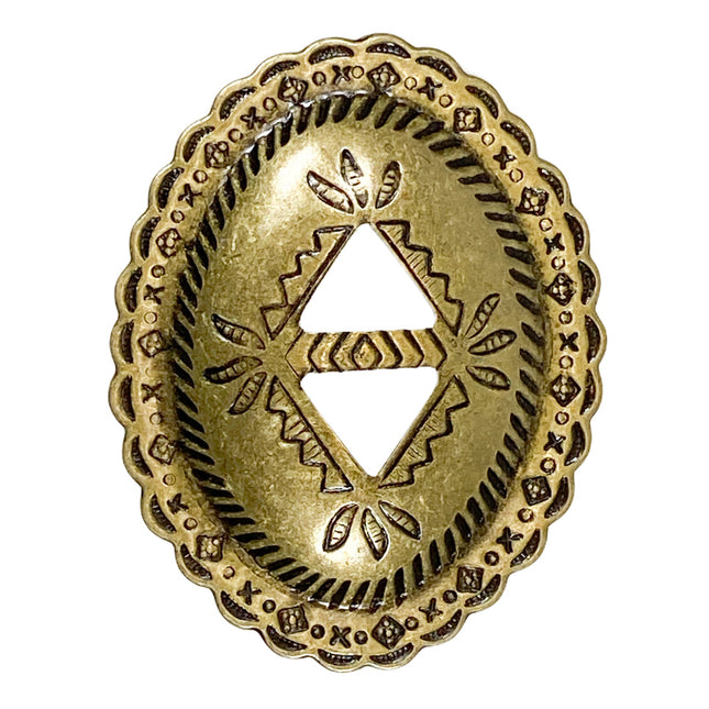 C224-10PK 10PCS IN A BAG XL OVAL CONCHO 2