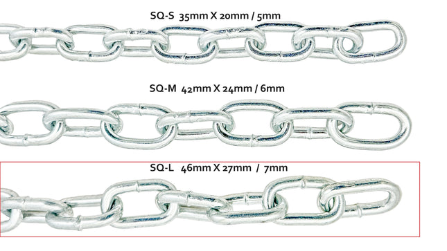KCSQ-L 7MM  CAUTION :  VERY THICK HARWARE CHAIN