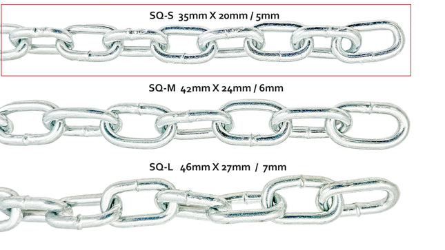 LEASH-SQS  5MM THICK STEEL