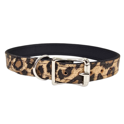 CK100-075L-CHEETAH 3/4" PLAIN GENUINE LEATHER LEOPARD CHEETAH