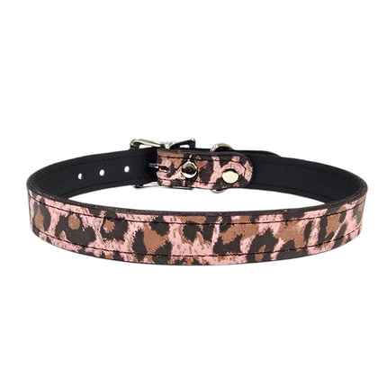 CK100-075L-CHEETAH 3/4" PLAIN GENUINE LEATHER LEOPARD CHEETAH