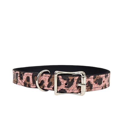 CK100-075L-CHEETAH 3/4" PLAIN GENUINE LEATHER LEOPARD CHEETAH