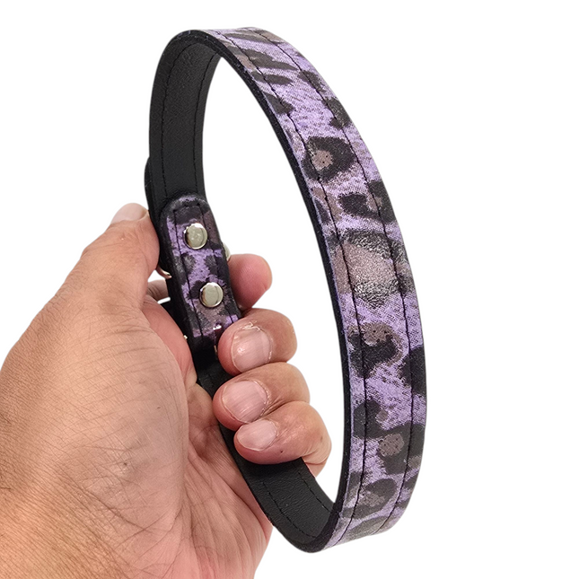 CK100-075L-CHEETAH 3/4" PLAIN GENUINE LEATHER LEOPARD CHEETAH