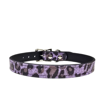 CK100-075L-CHEETAH 3/4" PLAIN GENUINE LEATHER LEOPARD CHEETAH