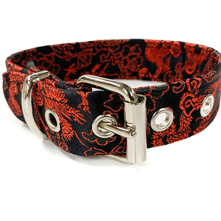 CK100  BROCADE FABRIC PLAIN CHOKER