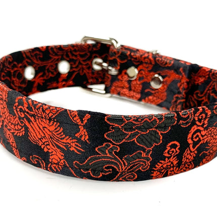 CK100  BROCADE FABRIC PLAIN CHOKER