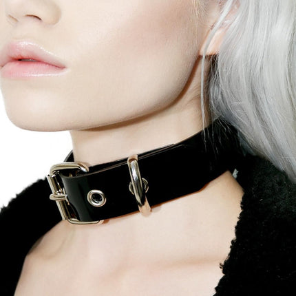 CK100VN PVC VINYL PLAIN CHOKER