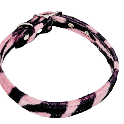 CK100 FUZZY LEOPARD PLAIN CHOKER