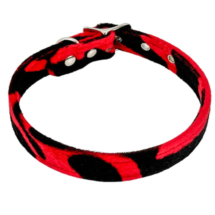 CK100 FUZZY LEOPARD PLAIN CHOKER